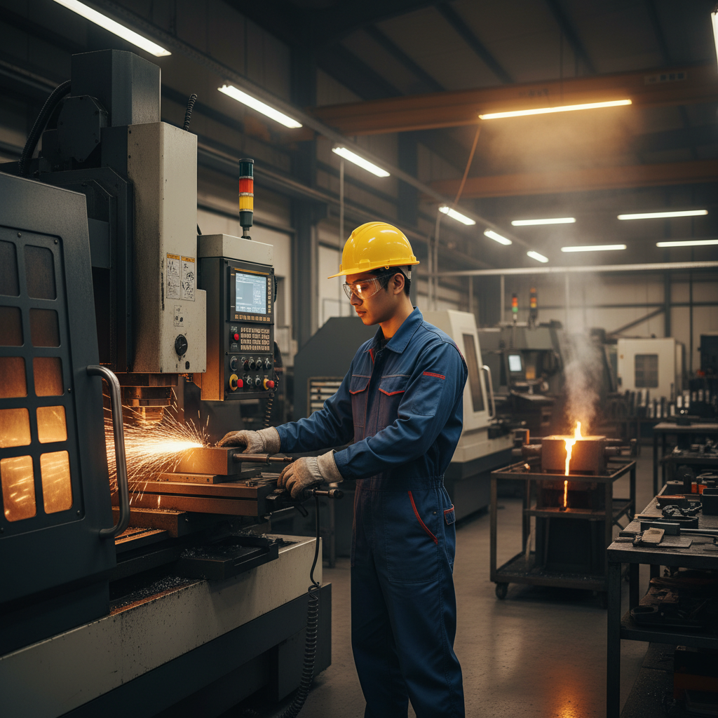 Korean core-industry students learning manufacturing skills